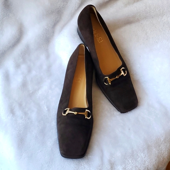 GUCCI SUEDE VINTAGE SHOES - Picture 6 of 15